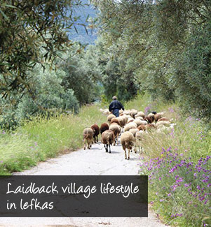 Laidback village lifestyle in lefkas