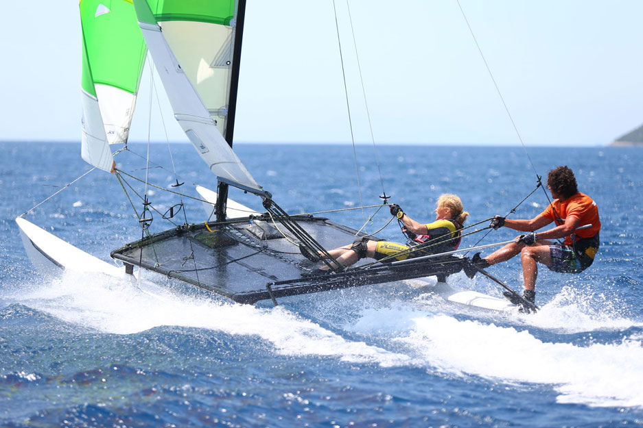 catamaran sailing school greece